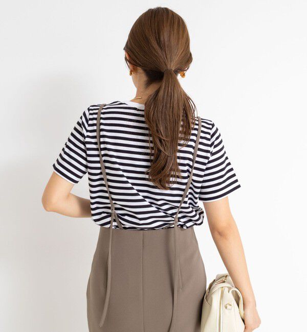 NOLLEY'S sophi「シルケット天竺フロッキーロゴTシャツ」|Tシャツ・カットソー|