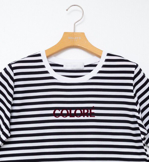 NOLLEY'S sophi「シルケット天竺フロッキーロゴTシャツ」|Tシャツ・カットソー|