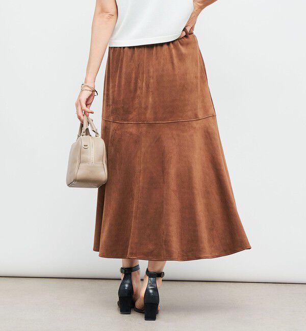 NOLLEY'S「《セットアップ対応》ウォッシャブルストレッチスエードフレアスカート」|フレア|