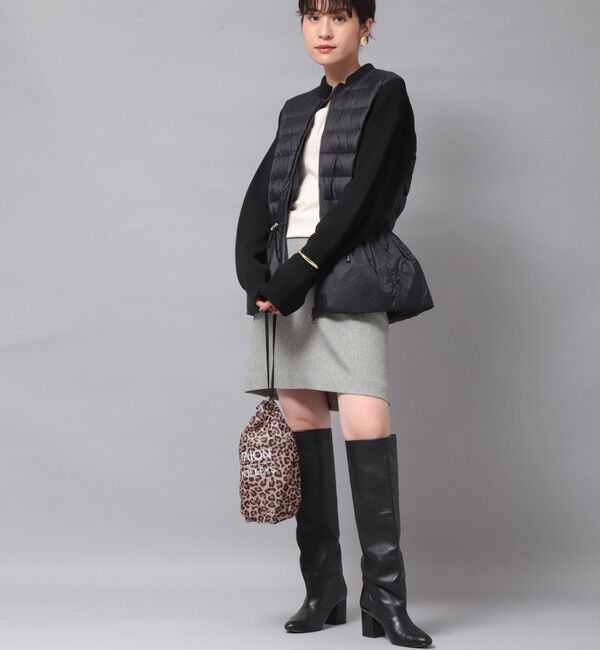 NOLLEY'S「【TAION/タイオン】別注ニットコンビダウンジャケット」|ダウン|