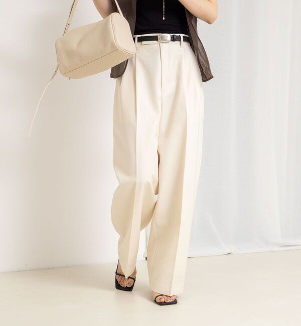 NOLLEY'S「ウォッシャブル撥水ツイルチノパンツ」|その他|オフホワイト