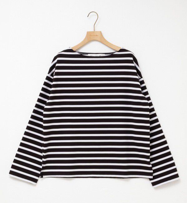 Rie Miller「BIGマリンボーダーボートネックプルオーバーカットソー」|Tシャツ・カットソー|