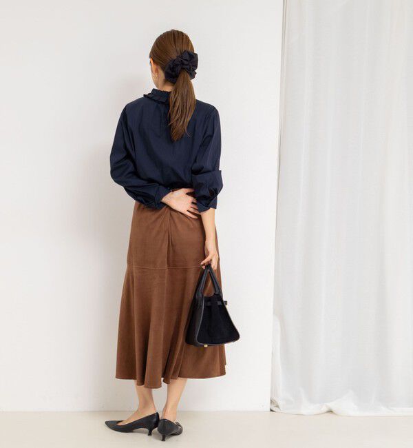 NOLLEY'S「Vネックタックギャザーパーツブラウス」|シャツ・ブラウス|