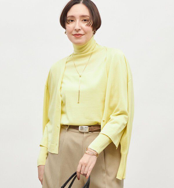 NOLLEY'S「《手洗い可能》《アンサンブル対応》18G天竺ハイネックプルオーバーニット」|ニット・セーター|