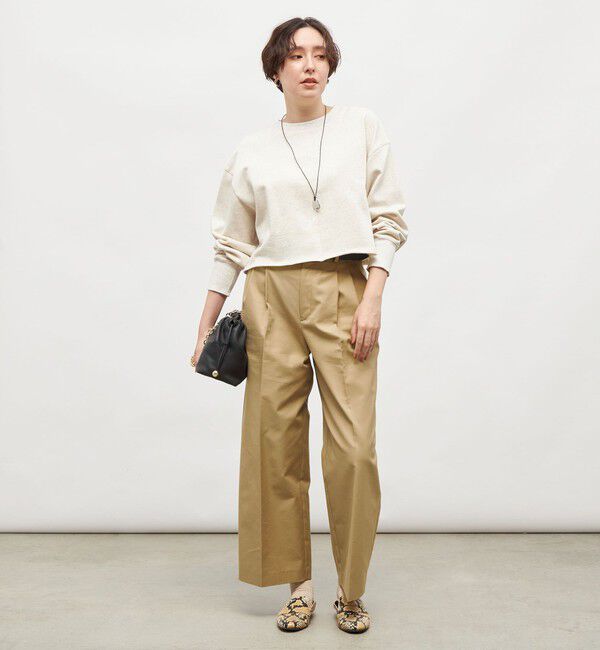 NOLLEY'S「ショート丈裏毛スウェット」|スウェット・ジャージ|