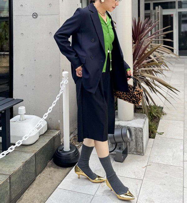 NOLLEY'S「《セットアップ対応》ウォッシャブルウール調ストレッチダブルジャケット」|テーラードジャケット|