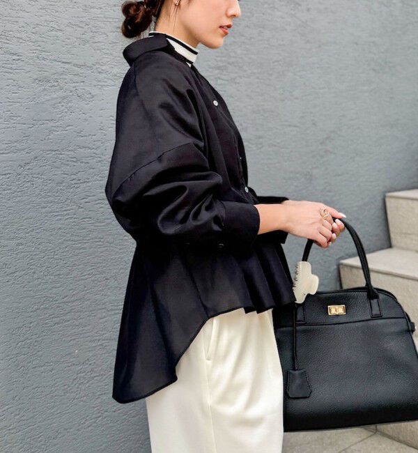 NOLLEY'S「【追加】ウォッシャブルシアースキッパータックブラウス」|シャツ・ブラウス|