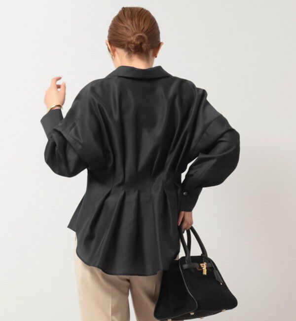 NOLLEY'S「【追加】ウォッシャブルシアースキッパータックブラウス」|シャツ・ブラウス|