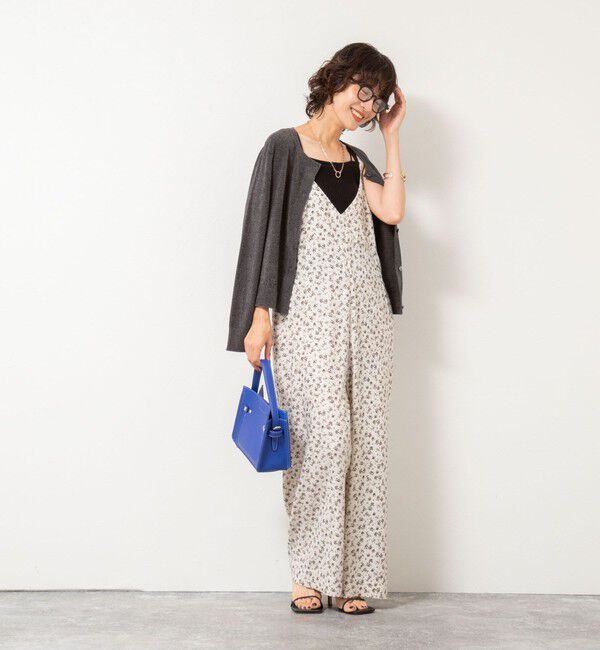 Rie Miller「《手洗い可能》《アンサンブル対応》モールヤーンクルーネックカーディガン」|カーディガン|