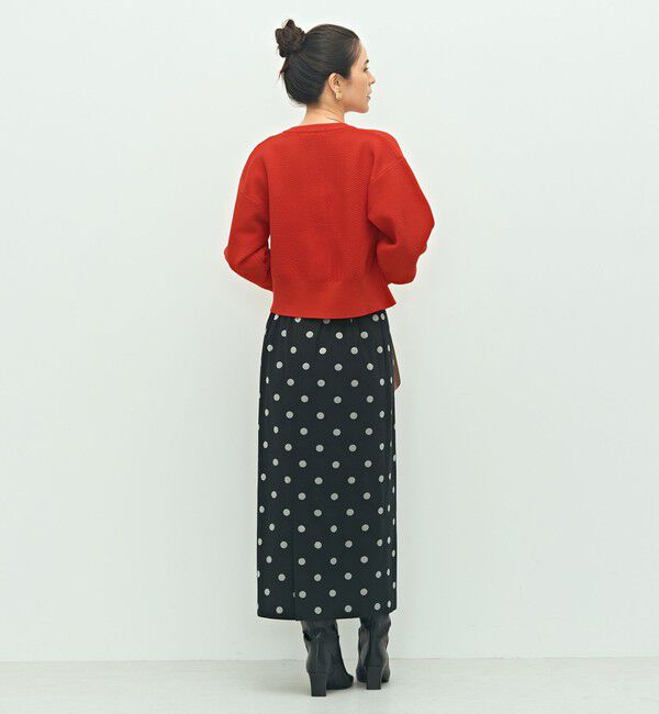 NOLLEY'S「《手洗い可能》鹿の子編みクルーネックカーディガン」|カーディガン|