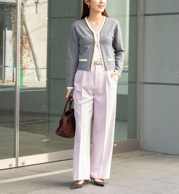 NOLLEY'S「チェーンブレードVネックカーディガン」|カーディガン|