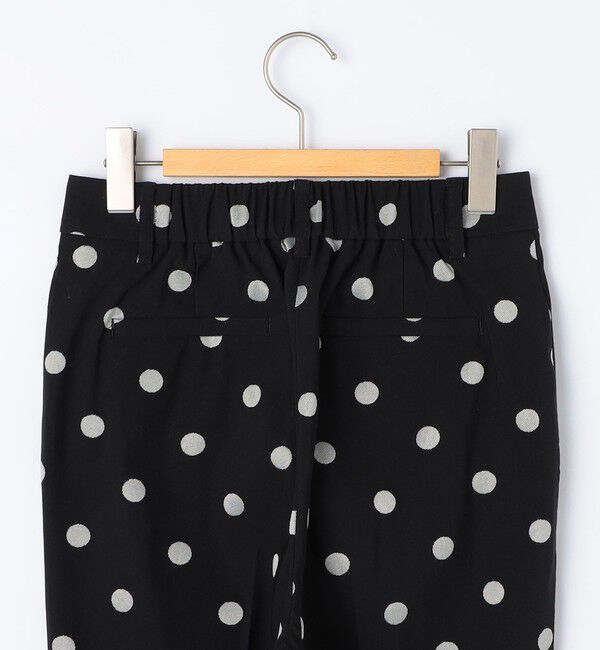 NOLLEY'S「ウォッシャブルストレッチドットジャガードテーパードパンツ」|その他|
