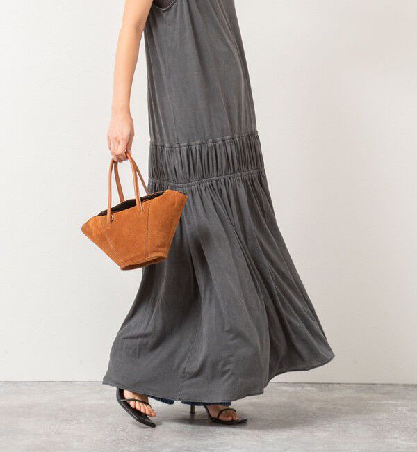 Rie Miller「顔料染マキシ丈ワンピース」|ワンピース|