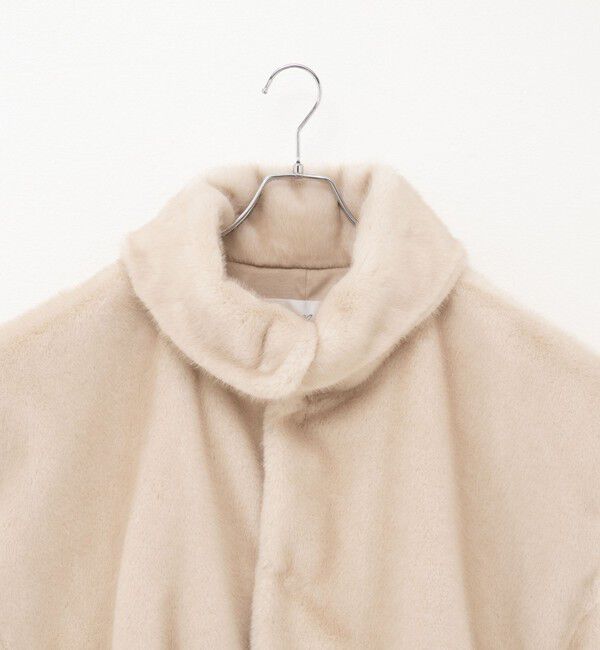 Rie Miller「エコファー衿付ベスト」|ブルゾン・スタジャン|