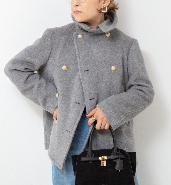 NOLLEY'S「NMPピーコート」|ピーコート|ミディアムグレー