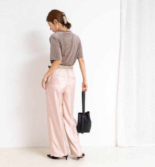 NOLLEY'S「シアートリコットベロアプリントTシャツ」|Tシャツ・カットソー|