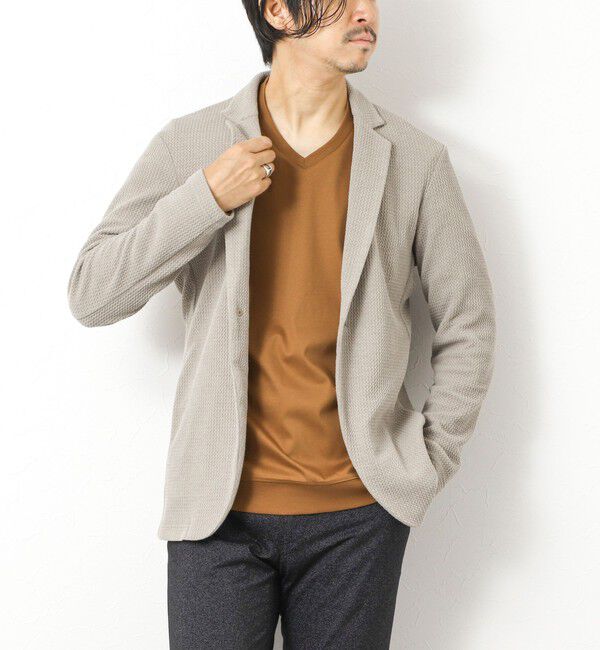 NOLLEY'S goodman「《ビジカジ対応》シルケットスムースドレスL/S V Tシャツ 25AW」|Tシャツ・カットソー|