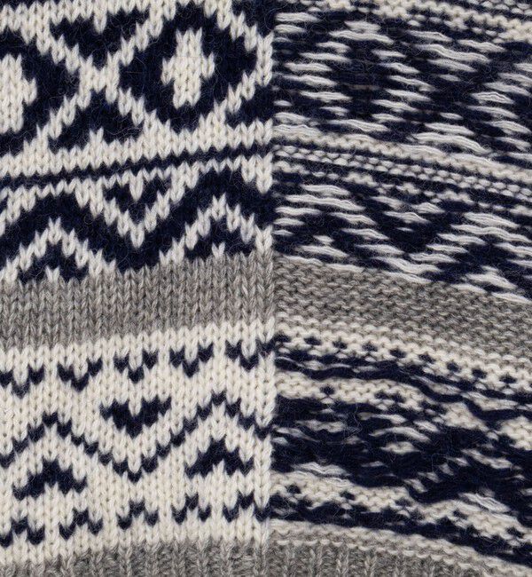 Rie Miller「ノルディック柄2WAYベスト」|ベスト・ジレ|