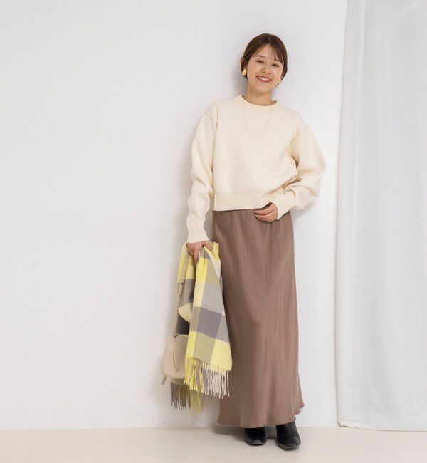 NOLLEY'S「《手洗い可能》スウェット風ニットプルオーバー」|ニット・セーター|