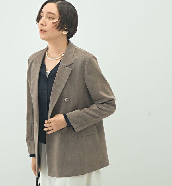 NOLLEY'S「ウォッシャブルダブルジャケット」|テーラードジャケット|