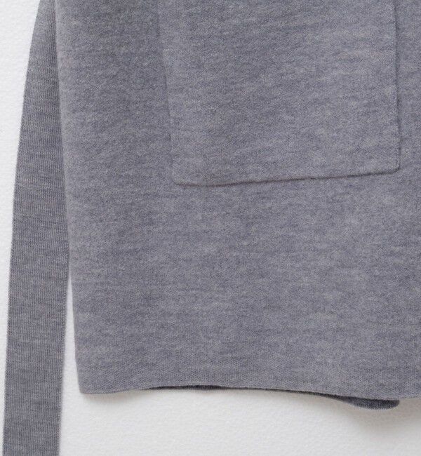 Rie Miller「バイカラー強縮ニットショール」|ニット・セーター|