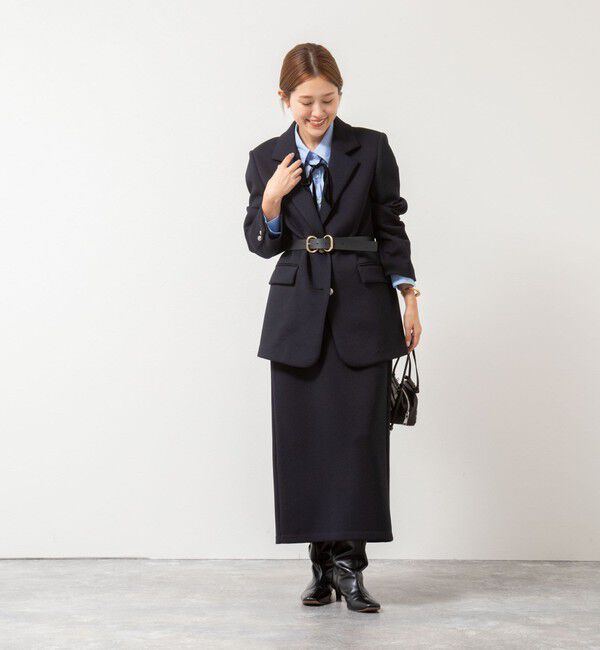 NOLLEY'S「《セットアップ対応》ウォッシャブルエアボールタイトスカート」|タイト|