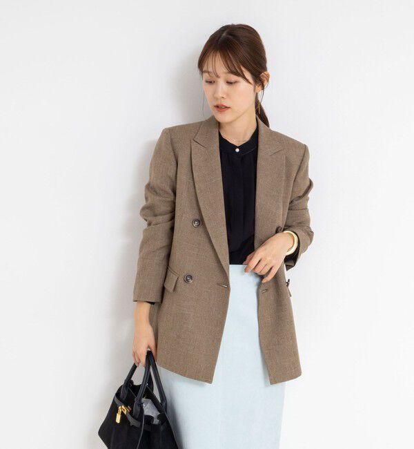 NOLLEY'S sophi「ウォッシャブルシャークダブルジャケット」|テーラードジャケット|