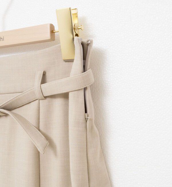 NOLLEY'S sophi「ウォッシャブルベルト付きラップ風タイトスカート」|タイト|