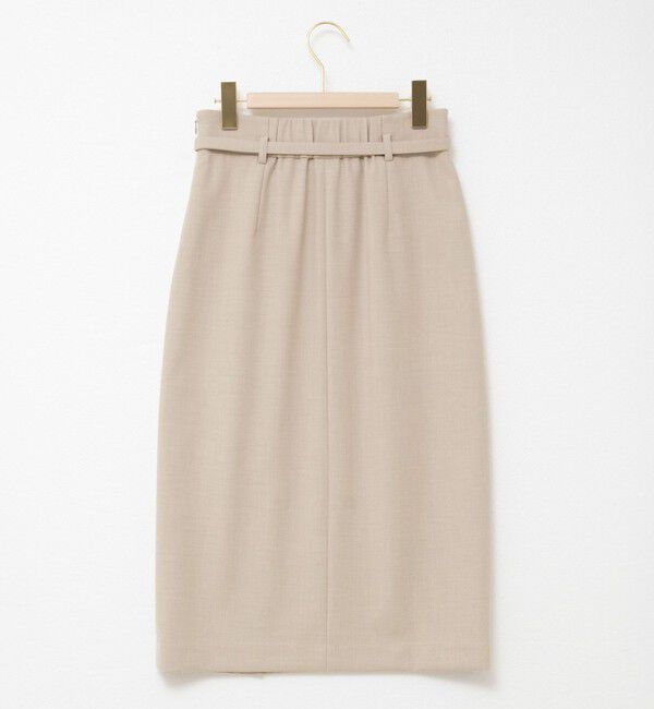 NOLLEY'S sophi「ウォッシャブルベルト付きラップ風タイトスカート」|タイト|