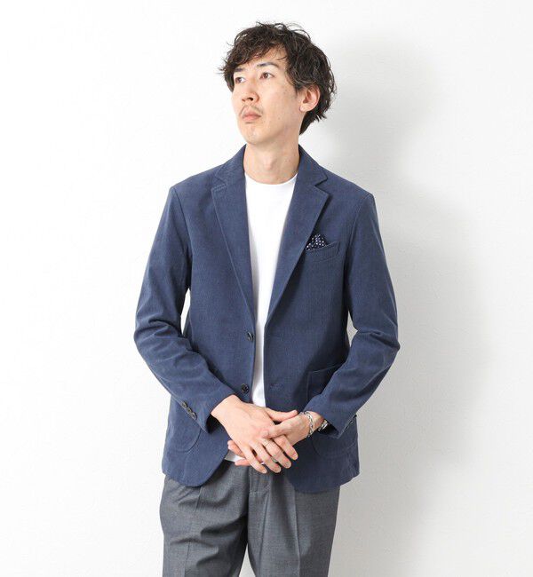 NOLLEY'S goodman「《ビジカジ/セットアップ対応》トリコットコーデュロイ ストレッチ イージーJK 25AW」|テーラードジャケット|