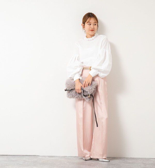 NOLLEY'S「【MARILYN MOON/マリリーンムーン】タックフリルボリュームブラウス」|シャツ・ブラウス|