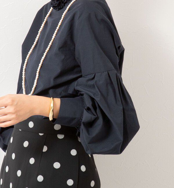 NOLLEY'S「【MARILYN MOON/マリリーンムーン】タックフリルボリュームブラウス」|シャツ・ブラウス|