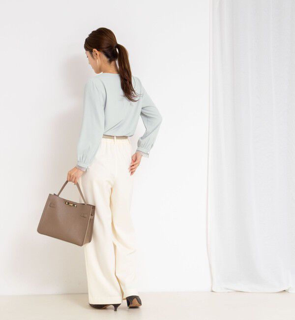 NOLLEY'S「ウォッシャブル2WAYストレッチブラウス」|シャツ・ブラウス|