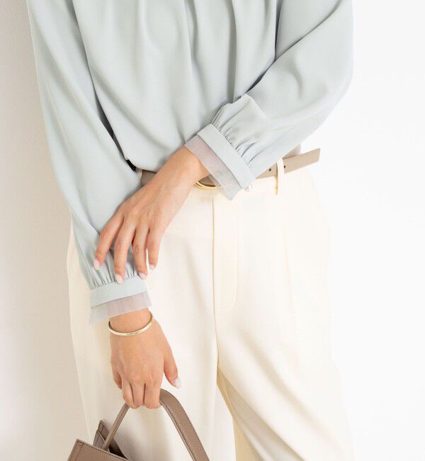 NOLLEY'S「ウォッシャブル2WAYストレッチブラウス」|シャツ・ブラウス|