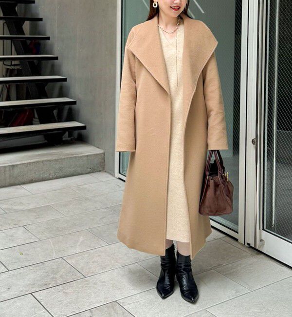 NOLLEY'S sophi「【一部WEB限定色】アンゴラビーバーベルテッドロングコート」|その他|