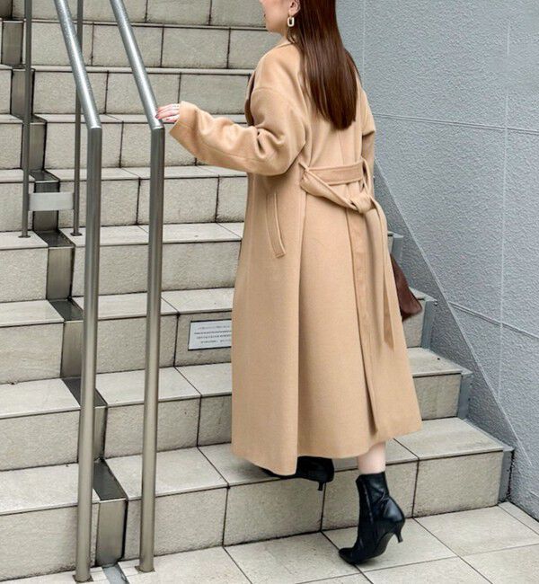 NOLLEY'S sophi「【一部WEB限定色】アンゴラビーバーベルテッドロングコート」|その他|