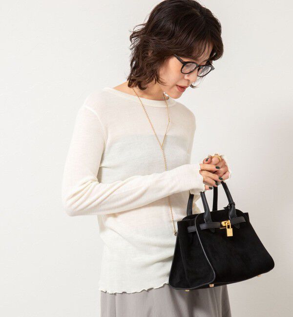 NOLLEY'S「MY STANDARD ウォッシャブルリブクルーネックロンT」|Tシャツ・カットソー|