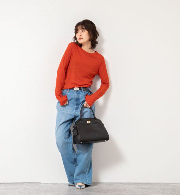 NOLLEY'S「MY STANDARD ウォッシャブルリブクルーネックロンT」|Tシャツ・カットソー|