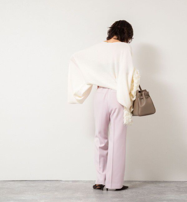 NOLLEY'S「ウォッシャブルウール調愛されセミワイドパンツ」|その他|