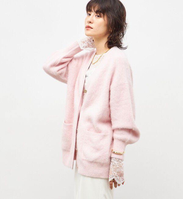 NOLLEY'S sophi「カシミヤ混ヘアリーVネックカーディガン」|カーディガン|