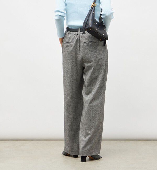 NOLLEY'S sophi「ウォッシャブル両面起毛ヘリンボーン/ストライプセミワイドパンツ」|その他|