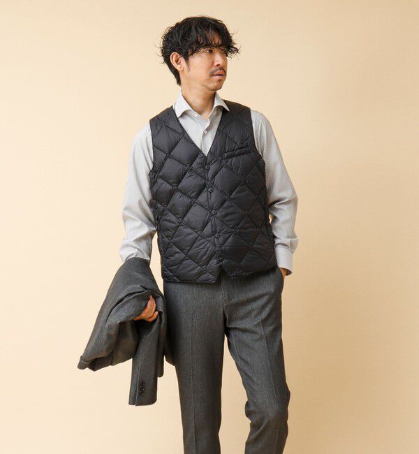 NOLLEY'S goodman「【TAION/タイオン】SINGLE SNAP BUTTON DOWN GILET 25AW」|ダウンベスト・ベスト|
