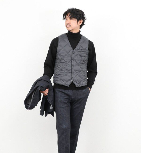NOLLEY'S goodman「【TAION/タイオン】SINGLE SNAP BUTTON DOWN GILET 25AW」|ダウンベスト・ベスト|