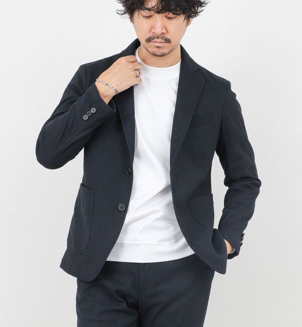 NOLLEY'S goodman「《セットアップ対応》【Active Jersey】ホームスパン ストレッチイージーJK」|テーラードジャケット|