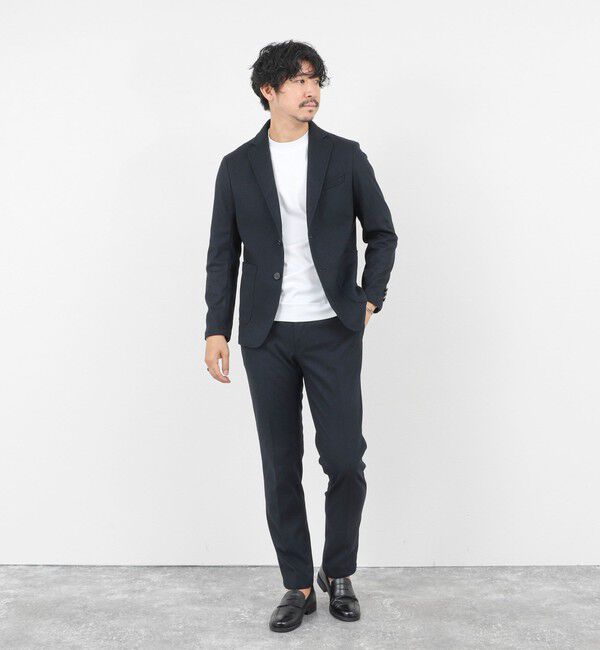 NOLLEY'S goodman「《セットアップ対応》【Active Jersey】ホームスパン ストレッチイージーJK」|テーラードジャケット|