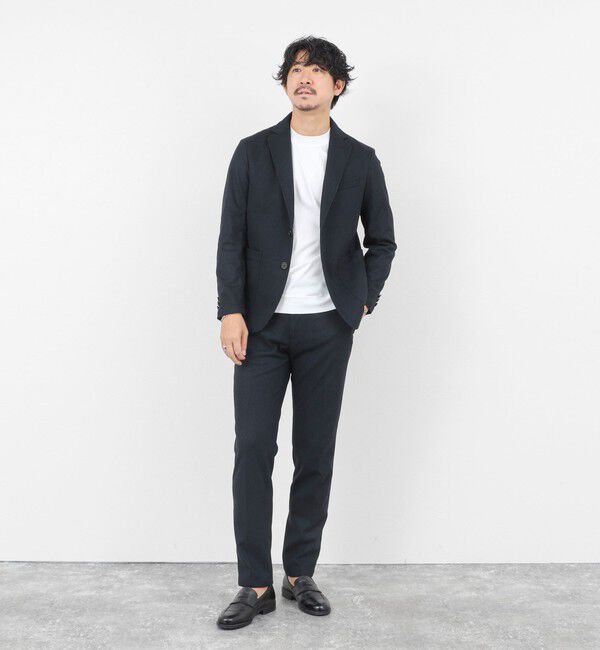 NOLLEY'S goodman「《セットアップ対応》【Active Jersey】ホームスパン ストレッチイージーJK」|テーラードジャケット|