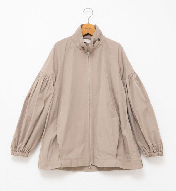 NOLLEY'S「【MARILYN MOON/マリリーンムーン】volume sleeve taffeta mid blouson」|ブルゾン・スタジャン|
