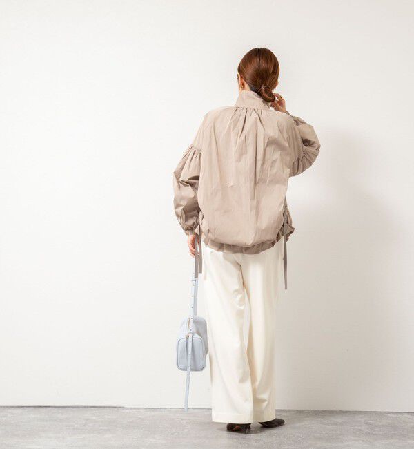 NOLLEY'S「【MARILYN MOON/マリリーンムーン】volume sleeve taffeta mid blouson」|ブルゾン・スタジャン|