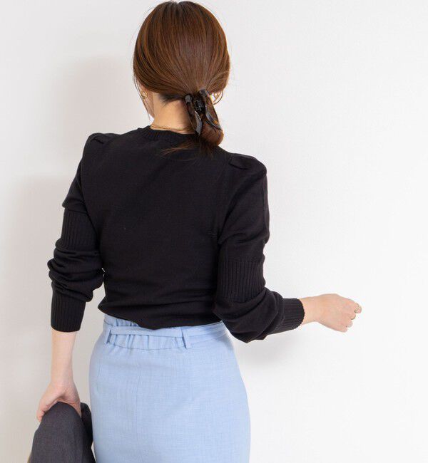 NOLLEY'S sophi「【MARILYN MOON/マリリーンムーン】14G wool modern sleeve top」|ニット・セーター|