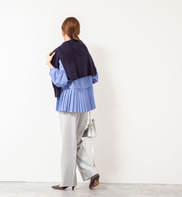 NOLLEY'S「ウォッシャブル切替プリーツブラウス」|シャツ・ブラウス|